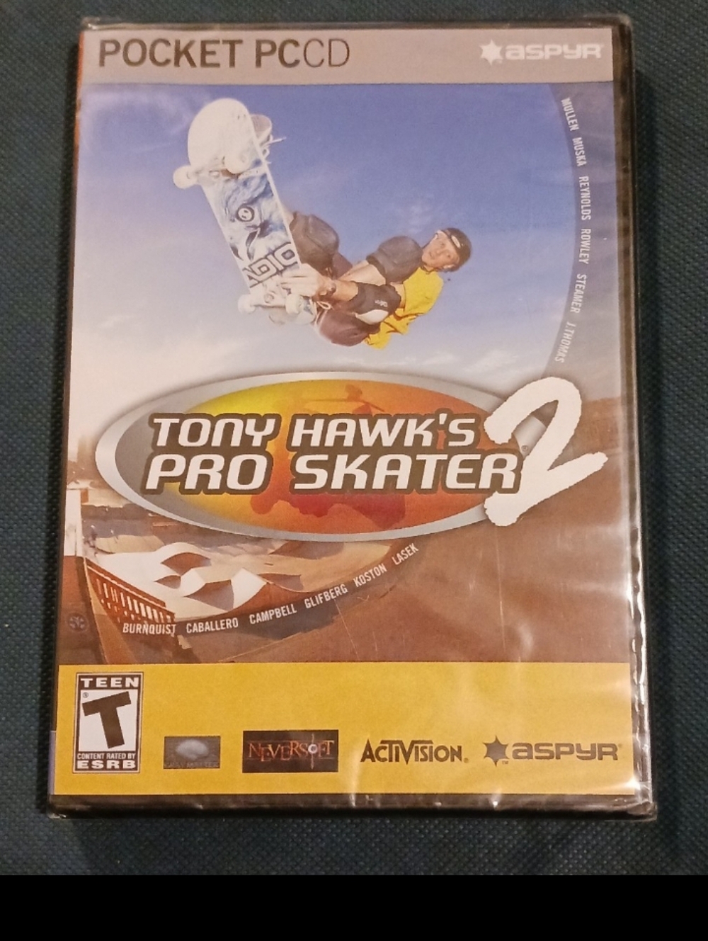 Tony Hawk's Pro Skater 2 Pocket PC Game - Activision - Blue & Yellow Cover